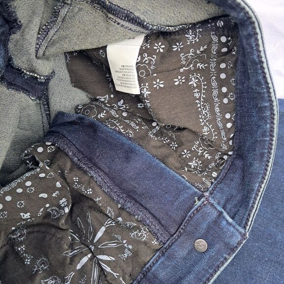 We The Free People CRVY Ma Cherie Super High Rise Lace Up Denim Flare Jeans 30 - Picture 12 of 16